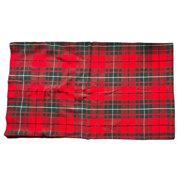 Red & Green Tartan Plaid Wool Fabric 4 Yards 30" Width - Picture 4 of 5